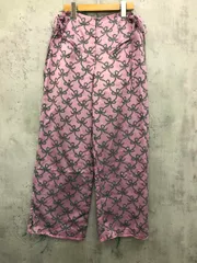 musubore ムスボレ サイドリボン ワイド パンツ size1/ピンク系 ■◆◎レディース