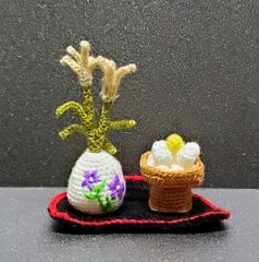 あみぐるみ 七夕飾り 7月 七夕 天の川 クマ 置物 飾り物