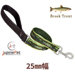 おさかな柄Brook Trout ６０cmショートリード　25mm幅　アメリカ製　軽量　丈夫　パット付き　LUPINE ルパイン　アメリカ直輸入