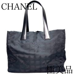 CHANEL シャネル ニュートラベルライン トートMM ブラック ナイロン レザー ココマーク