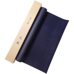 【在庫処分】フェルト 毛氈 大判タイプ もうせん 厚さ3mm 書初め 90×180cm 習字 半紙 下敷き 絵画 （なないろ館）書道用 (紺色)