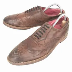イングランド名門★テッドベイカー/Ted Baker★本革/マッケイ製法/フルブローグ/ウイングチップ【44/28.5/茶】ビジネス◆A-34<sale>