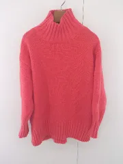 ◇ Aunt Marie's ハイネック 長袖 ニット セーター サイズF レッド レディース E  【1304100008423】