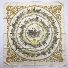 2509-177｜美品｜エルメス カレ 90 スカーフ シルク イエロー - メルカリ 