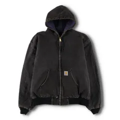 古着 90年代 カーハート Carhartt アクティブジャケット ブラックデニムパーカー USA製 メンズXL相当 ヴィンテージ/evb009277