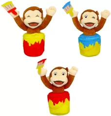 【中古】小物入れ・マルチケース・缶ケース 全3種セット プレミアムバケツ小物入れ 「おさるのジョージ」