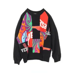 ヴェルサーチ VERSACE スウェット パッチワーク コットン スウェットシャツ メンズ Used Aのサムネイル