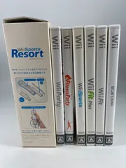Wii 7本セット はじめてのWii WiiFit WiiFit Plus  Wii Sports  FitnessParty  Wii Party  Wii Sports Resort Wii モーションプラス付き