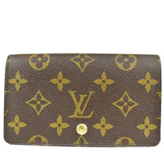 【中古】 ルイヴィトン LOUIS VUITTON ポルトモネ ビエ トレゾール L字ファスナー 二つ折り 財布 モノグラム レザー M61730 30ML266