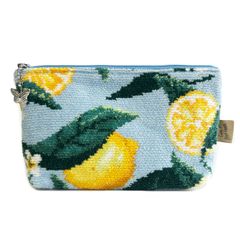 FEILER フェイラー ポーチ コスメポーチ メイクポーチ 小物入れ  レモン アンド リーブス Lemons and leaves 18×9cm