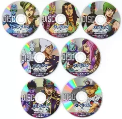 【中古】雑貨 全7種セット プロモーションDISC 「ジョジョの奇妙な冒険 第六部 ストーンオーシャン」 AnimeJapan 2022配布品