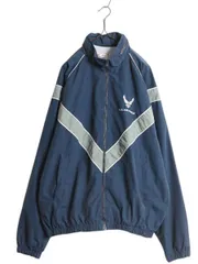 【お得なクーポン配布中!】 00s 米軍実物 US AIR FORCE ナイロン トレーニング ジャケット LARGE REGULAR / 古着 04年製 オールド ミリタリー エアフォース ブルゾン