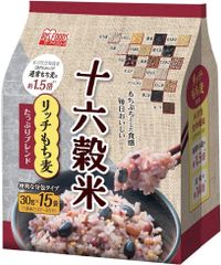 アイリスオーヤマ 雑穀米 十六穀米 個包装 分包タイプ リッチもち麦たっぷりブレンド 450g(30g×15袋)
