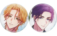 【中古】バッジ・ピンズ [単品] 栖川銀之助＆市毛北斗 描きおろし缶バッジ2個セット 「Switchソフト 花笑む彼と ＆ bloom スペシャルステラセット」 同梱特典