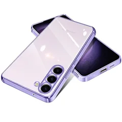 Samsung Galaxy S23 ケース クリア 耐衝撃 薄型 軽量 SC-51D SCG19 カバー ギャラクシーS23 ケース 透明 TPU 保護カバー スマホケース 衝撃吸収 メッキ加工 ソフトケース 人気 カバー ストラップホール付き ワイヤレ 1