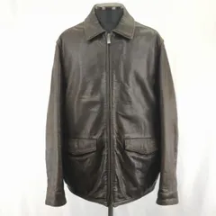 ベルナルド★羊革/レザージャケット/襟付きライダース【L/茶】本革/ジップアップ/ポケットスナップボタン/BERNARDO◆BA901L