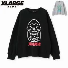 新品2025年秋冬 エクストララージキッズ XLARGE KIDS ファニーゴリラアウトライントレーナー 110cm120cm130cm140cm X-LARGE KIDS キッズ 子供服 男児