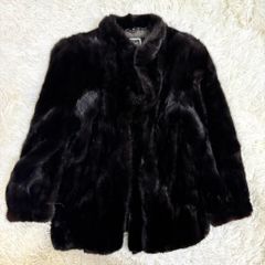 SAGA MINK ダークミンク リアルファー 毛皮 コート 15号 - メルカリ