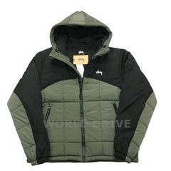 新品 STUSSY PRIMALOFT MOUNTAIN JACKET ロゴ マウンテンジャケット