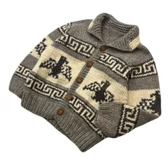 カナダ製　イグルー　カウチンニット　肉厚　ヴィンテージ　サンダーバード Canadian Sweater Company Ltd. カウチン セーター カナダ