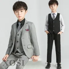 子供 男の子 フォーマル 5点セット 子供服 子供 フォーマル スーツ ベビー服 子供 男の子 キッズスーツ ベスト 上下セット おしゃれ 七五三 結婚式#photo5401