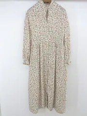 ◇ ◎ Crisp クリスプ 花柄 カシュクール ロングガウン 長袖 ロング ワンピース サイズF ホワイト系 マルチ レディース P  【中古】 【1209130001225】のサムネイル