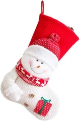 infage クリスマス 靴下 プレゼント 袋 特大 ソックス 飾り( 特大サイズ)