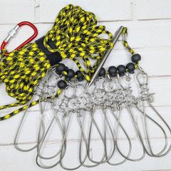 ストリンガー 10個 10m フィッシングストリンガー 釣り具