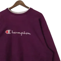 90's USA製 チャンピオン リバースウィーブ スクリプト 古着 メンズUS-2XLサイズ バイオレット系 sc-0228
