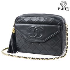 CHANEL マトラッセ フリンジ付 チェーンショルダーバッグ #01