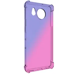AQUOS sense7 plus ケース センス7プラス グラデーション耐衝撃 ソフト ケース 【Color】 ブルー・ピンク