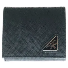 【現行 極美品】プラダ コインケース 三角ロゴ サフィアーノレザー グレー プラダ PRADA キーケース コインケース サフィアーノ