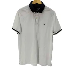 トミーヒルフィガー TOMMY HILFIGER CUSTOM FIT ロゴ刺繍S/S ポロシャツ メンズ JPN：L 