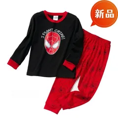 新品 スパイダーマン 長袖パジャマ 上下セット 100cm-130cm 男の子 綿 寝巻き 秋冬 ハロウィン