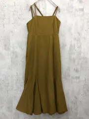 mideal マイディール クロスマーメイドフレアキャミ ワンピース sizeS/カーキ ■◆ レディース