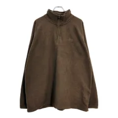 THE NORTH FACE ノースフェイス ハーフジップ フリースジャケット アウトドア ブラウン(メンズ XL)中古 古着 U6452