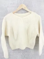 ◇ DES PRES デ プレ ウール 長袖 ニット セーター F アイボリー *  【1002799772532】