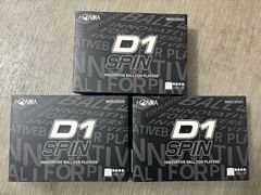 【浦安店】【新品未使用】ホンマ D1スピン ホワイト 3ダースセット　u00263