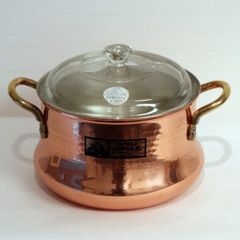 新品 未使用】すき焼鍋(ツル付)（純銅） 26cm新光金属 新光堂 銅製品