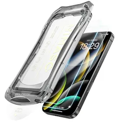 NIMASO ガラスフィルム iPhone 16 Pro 用 強化ガラス 保護フィルム 自動除塵 超簡単貼り付け 耐衝撃 指紋防止 ガイド枠付き 2枚セット アイフォン16 プロ対応（6.3インチ）DSP24I1527 0