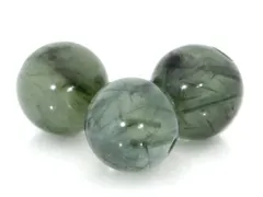 1粒売り グリーンルチルクォーツ 6mm パワーストーン バラ売り 天然石 パワーストーン ばら売り ビーズ 穴あき