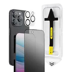 日本メーカーiPhone14ProMaxプレミアムガラスフィルム覗き見防止 アイフォン用覗き見防止ガラスフィルム スマホ守るカメラ保護フィルム付 0