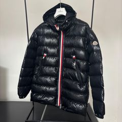 モンクレール★COURCILLON★クルシヨン★トリコロール★ロングダウンコート★サイズ2★ブラック★国内正規品