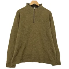 ウールリッチ WOOLRICH ウールニットハーフジップセーター メンズL ...