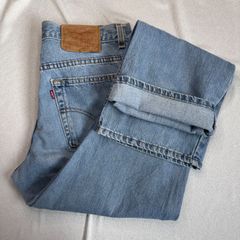 送料無料 即決 Levi's 515 ブーツカット ローライズ 90年代 デニム レディース アメリカ アメカジ ブルー 100%綿 ジーンズ リーバイス