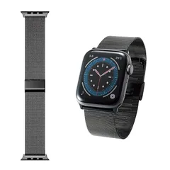 【新品】 エレコム Apple Watch (アップルウォッチ) バンド 49mm 45mm 44mm 42mm [Apple Watch Ultra 8 7 SE2 SE 6 5 4 3 2 1 対応] ステンレス ミラネーゼタイプ 長さ調整可 調整工具 0