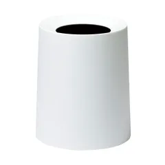 01)リッチホワイト_a)ゴミ箱 ideaco(イデアコ) ゴミ箱 丸型 11.4L 直径26?高さ31.5cm TUBELOR HOMME rich white (チューブラー オム リッチホワイト)