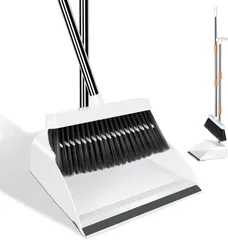 JPMG ほうき ちりとり セット 自立 箒 立たせて収納 ちり取り 塵取り 玄関 箒＆ちりとりセット ほうき 掃除 ホウキ チリトリ セット 屋外 ベランダ 庭 コンパクト おしゃれ 北欧 軽量 掃き 掃除道具