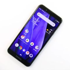 【中古】 AQUOS sense3 SHV45 ブラック au SIMロック解除済
