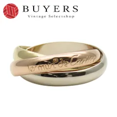 coco　カルティエ　トリニティ　7連　リング　スリーゴールド　8号 coco カルティエ トリニティ 7連 リング スリーゴールド 8号